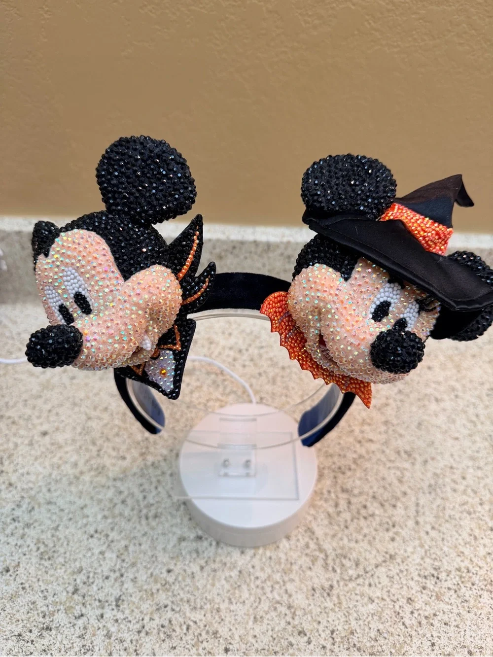 NWOT Disney Create Your Own Plushes Bedazzled Halloween Mickey & Minnie